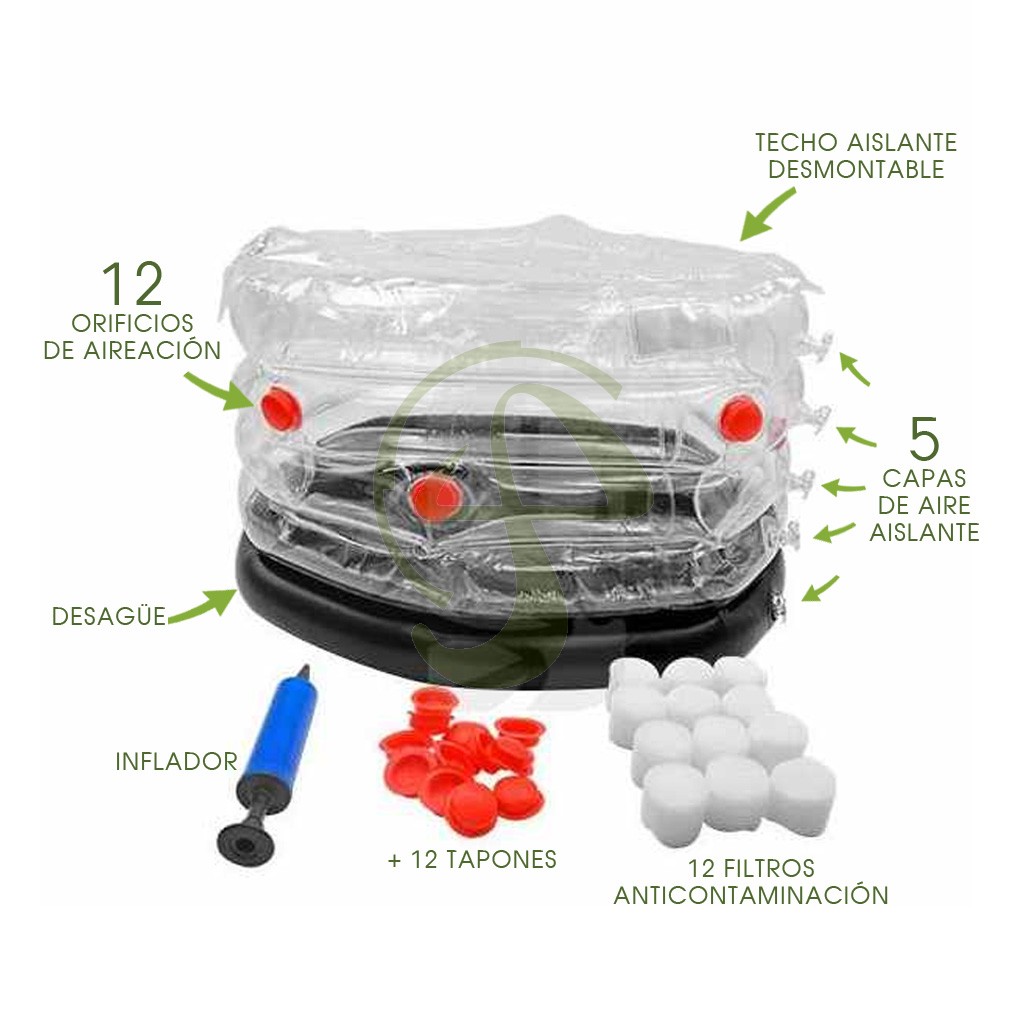 Invernadero Inflable 50cm Diámetro