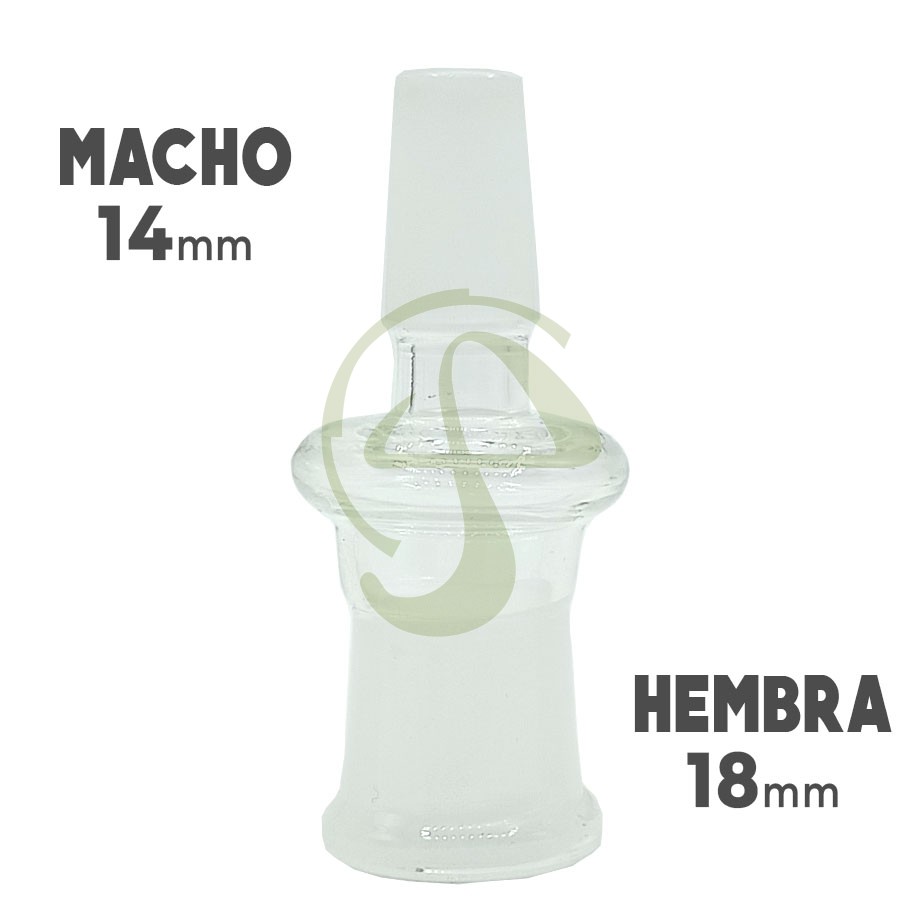 Adaptador - MACHO 14mm - HEMBRA - 18mm