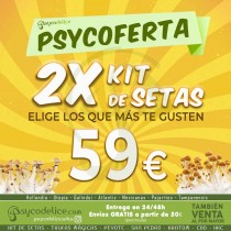 Oferta 2 Kits de Setas 100% Micelio 