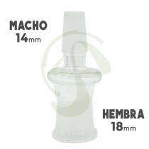 Adaptador - MACHO 14mm - HEMBRA - 18mm