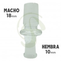 Adaptador - MACHO 18mm - HEMBRA - 10mm