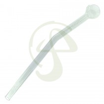 Pipa Cristal Basica Curva 30cm